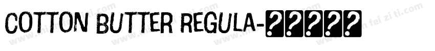 Cotton Butter Regula字体转换
